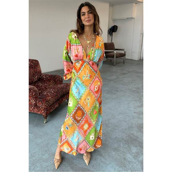 ネバーフリードレスド レディース トップス ワンピース Never Fully Dressed Emma Dress Multi マルチカラー