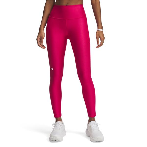 アンダーアーマー レディース ボトムス 二分の一ズボン下・さる股引き アンクル レギンス Under Armour Armour HeatGearR No-Slip Waistband Ankle Leggings Women\u0027s Fuchsia/White 白いこと