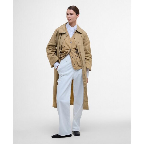 バブアー レディース アウター ジャケット・ブルゾン コート Barbour The Edit by Alexa Lizzy Showerproof Mac Coat Beige/M Tart ベージュ