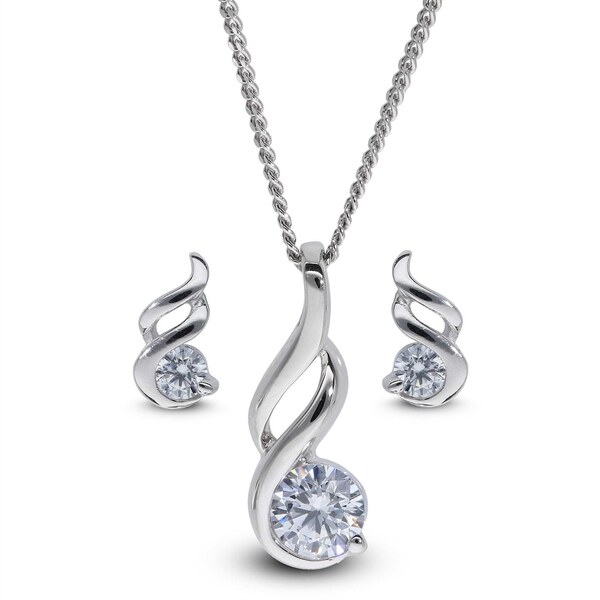 ビー ユー レディース アクセサリー ネックレス・チョーカー・ペンダントトップ Be You Sterling Silver CZ Fancy Studs Pendant Silver シルバー