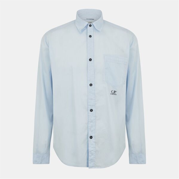 シーピーカンパニー メンズ トップス シャツ CP COMPANY Long Sleeve Shirt Cerulean 814
