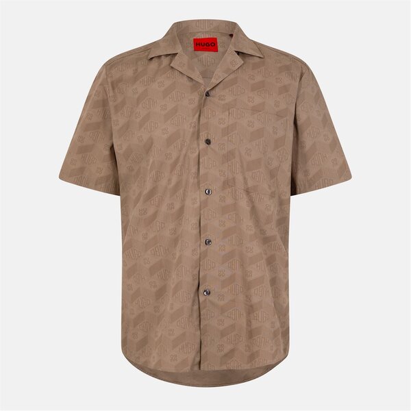 フューゴ メンズ トップス シャツ Hugo Ellino 10270099 01 Med Brown 219 ブラウン|ReVida 店