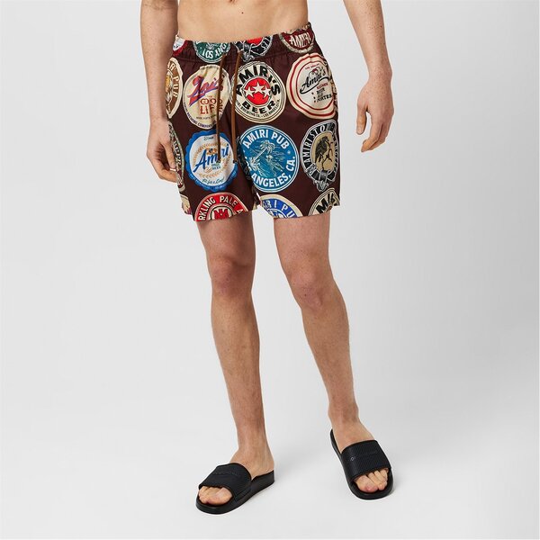 アミリ メンズ 水着 ハーフパンツ・ショーツ AMIRI Coaster Swim Trunks Chocolate チョコレート