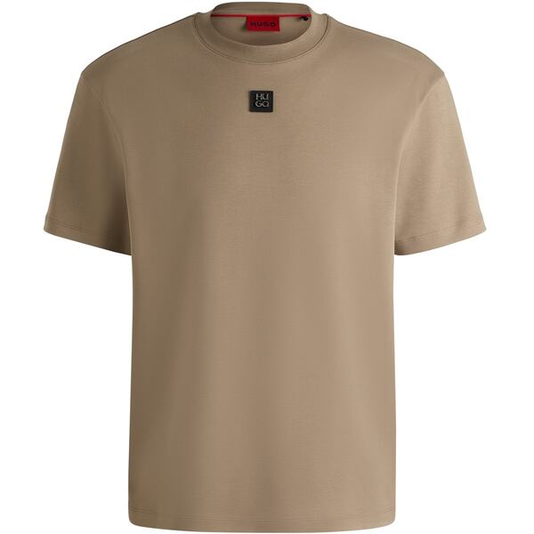 フューゴ メンズ トップス Tシャツ HUGO Dalile T-Shirt Med Brown 219 ブラウン|ReVida 店