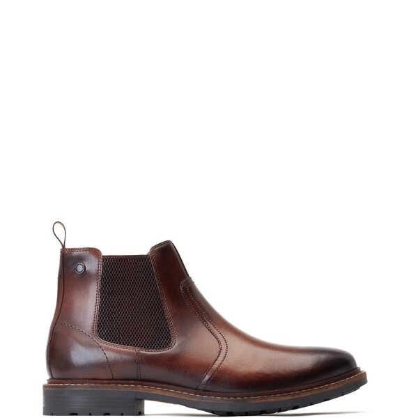 ベースロンドン メンズ シューズ ブーツ・レインブーツ チェルシーブーツ チェルシー ブーツ Base London Bloom Chelsea Boot Dark Brown ブラウン