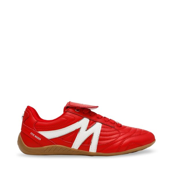 スティーブ マデン レディース シューズ スニーカー Steve Madden Madden Freekick- E Ld53 Red レッド|ReVida 店