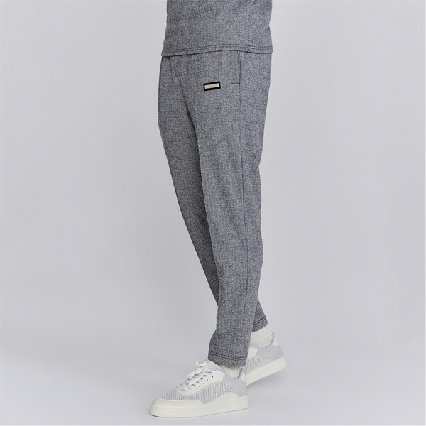 シックシルク メンズ ボトムス 心地好いズボン下 ジョガーパンツ SikSilk Smart Joggers Mens Grey 薄墨色