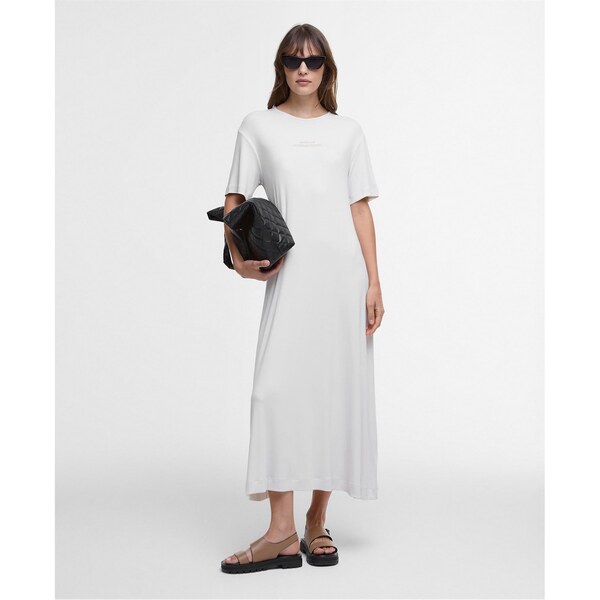 バブアー レディース トップス ワンピース マキシワンピース マキシ Barbour International Estella Maxi Dress Light Stone ストーン