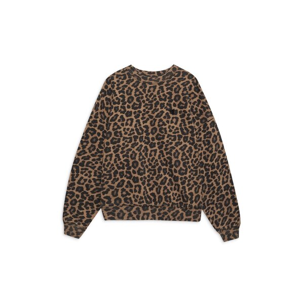 アニービン レディース アウター パーカー・スウェット セーター ANINE BING Miles Sweater LEOPARD アニマル|ReVida 店