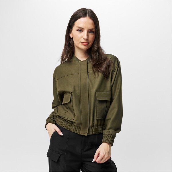手玉 濾過性病原体 レディース アウター 上衣・上衣 Jack Wills Bomber Dark Khaki カーキ
