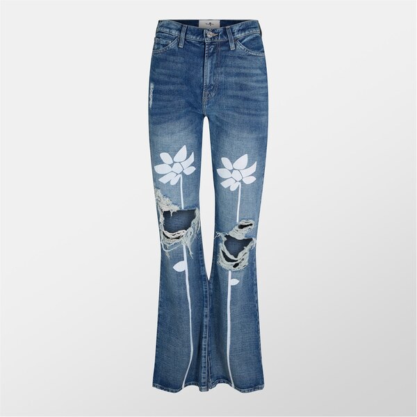 セブンフォーオールマンカインド レディース ボトムス デニムパンツ ブーツ 7 For All Mankind 7FAM Easy Boot Ld99 Exploded Floral|ReVida 店
