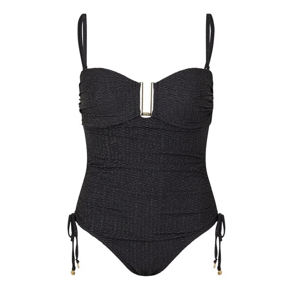 ビバ レディース 水着 上下セット Biba Bandeau Swimsuit Black ブラック