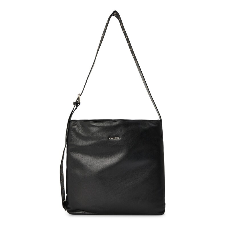カンゴール レディース バッグ ハンドバッグ スエード Kangol Suede Tote Bag Black ブラック