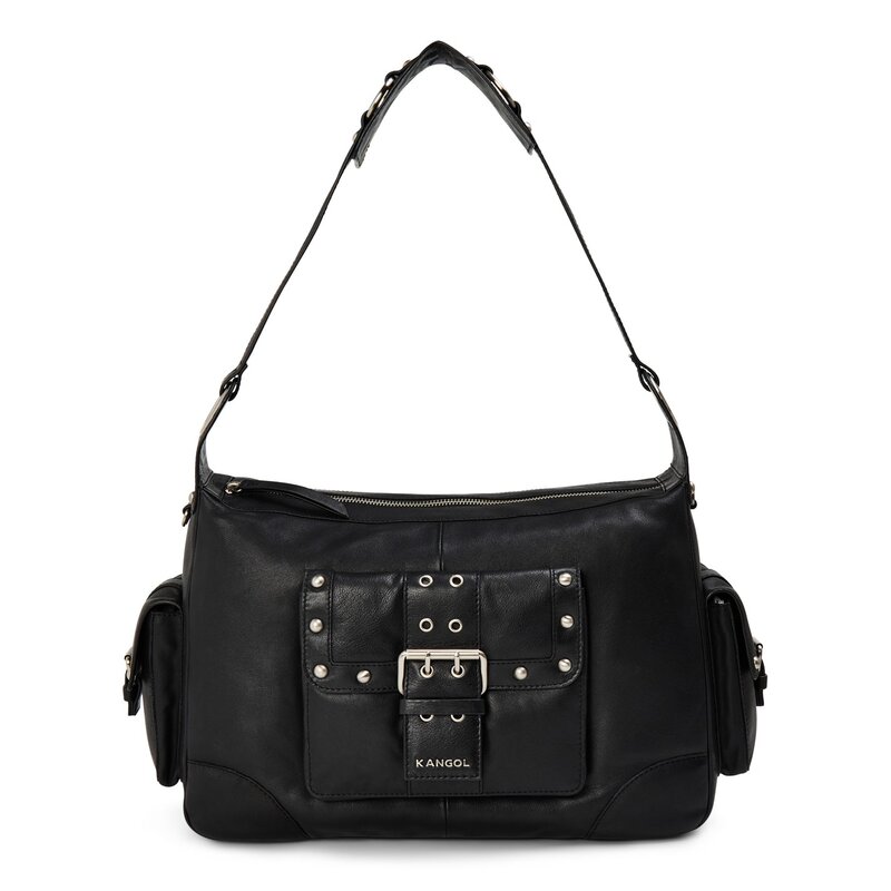 カンゴール レディース バッグ ハンドバッグ ミディ Kangol Midi Utility Bag Black ブラック