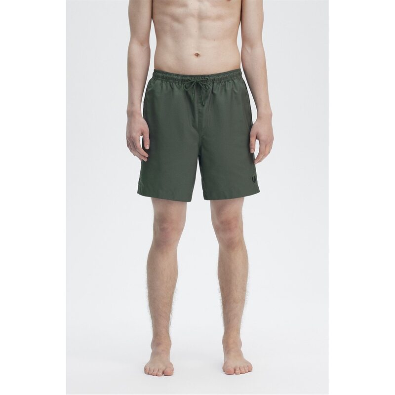 フレッドペリー メンズ 水着 ハーフパンツ・ショーツ ショートパンツ Fred Perry Classic Swim Shorts Court Green X89 グリーン