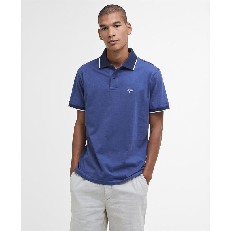 バブアー メンズ トップス Tシャツ ポロシャツ Barbour Cornsay Polo Shirt Oceana BU74 12,030円