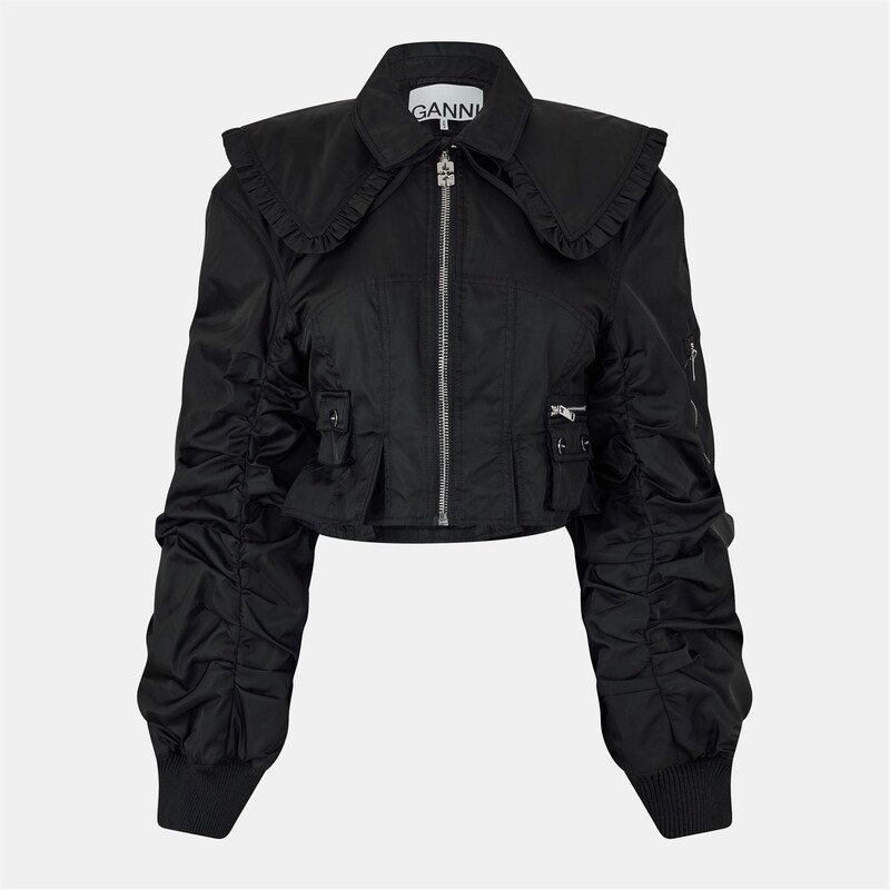 楽天市場】ガニー ブルゾン ブラック レディース GANNI F9180 099