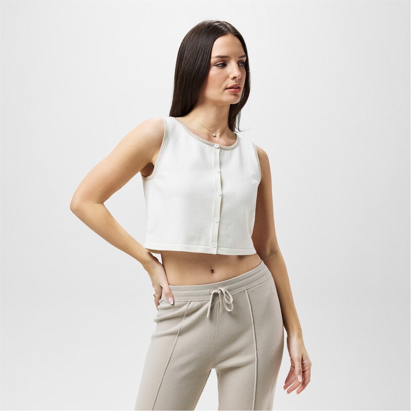 ジャック ウィルス レディース トップス タンクトップ Jack Wills Tank Vintage White ホワイト｜ReVida 店