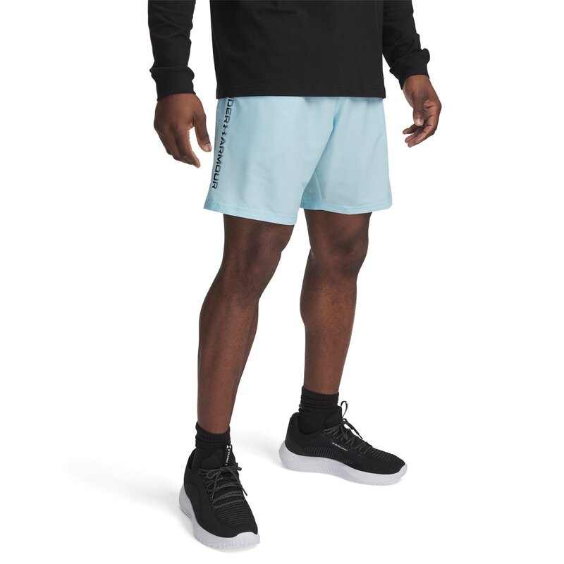 アンダーアーマー メンズ ボトムス ハーフパンツ・ショーツ ショートパンツ Under Armour Armour UA Tech? Woven Wordmark Shorts Stream Blue ブルー