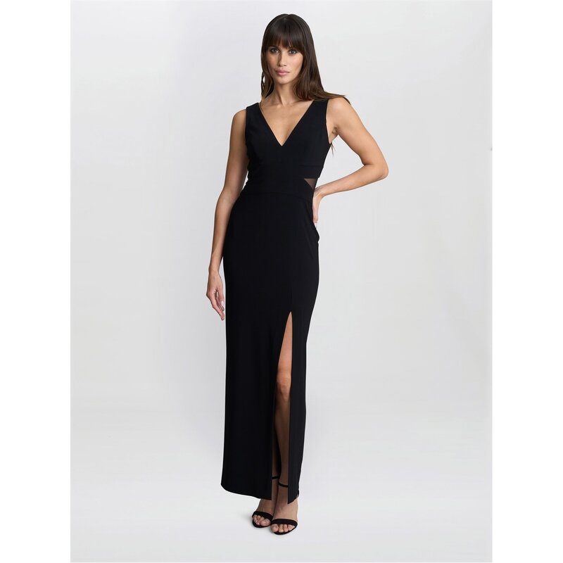 ジーナバッコーニ レディース トップス ワンピース カットアウト Gina Bacconi Wendy Cut Out Dress BLACK ブラック