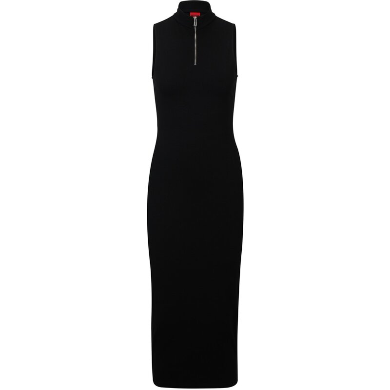フューゴ レディース トップス シャツ HUGO Nerie Long Sleeve Dress Black ブラック