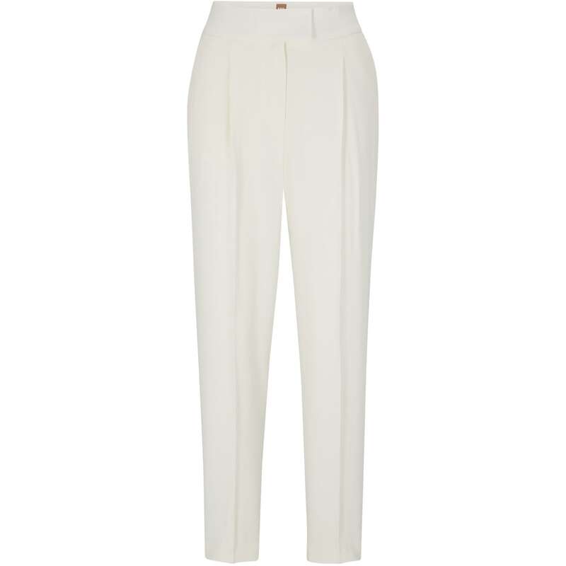 ボス レディース ボトムス カジュアルパンツ Boss Tiroko 10246618 01 Open White ホワイト|ReVida 店