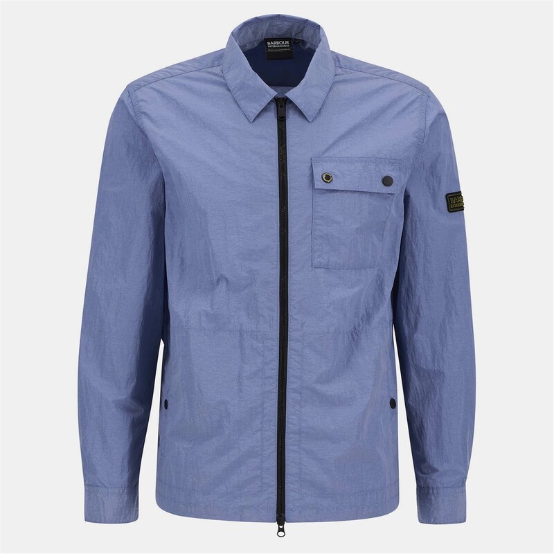 バブアー メンズ アウター ジャケット・ブルゾン シャツ Barbour International Overshirt Manor Blue BU58 ブルー