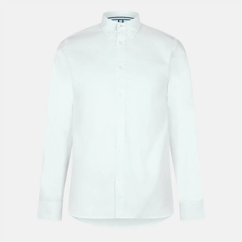 テッドベーカー メンズ トップス シャツ Ted Baker Brnd Oxfd Shrt Sn99 White ホワイト