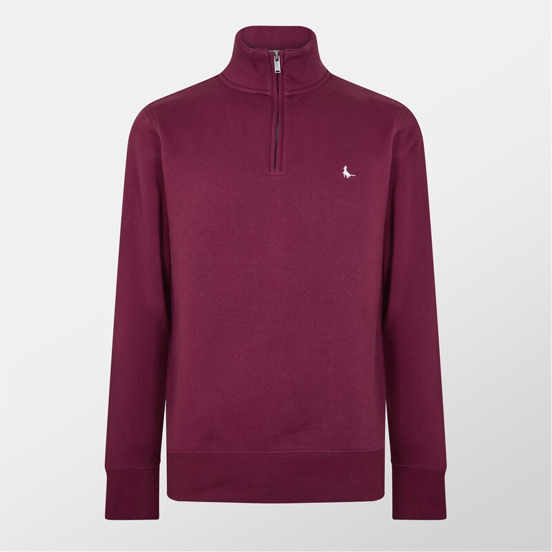 ジャック ウィルス メンズ アウター ニット・セーター ハーフジップ スウェット シャツ Jack Wills Barchester Quarter Zip Sweatshirt Fig