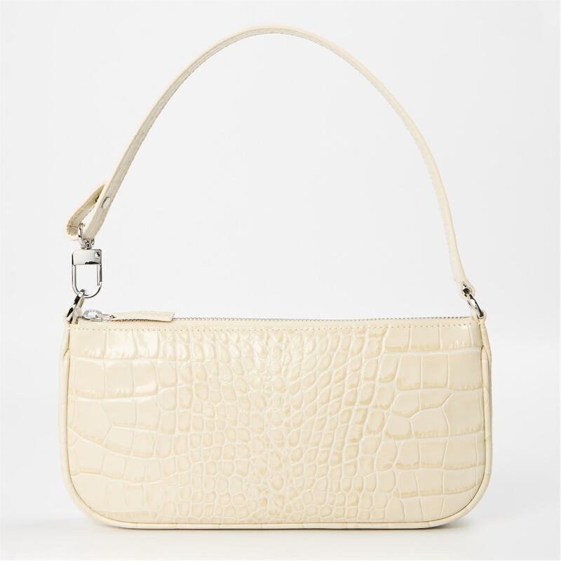 バイファー レディース バッグ ハンドバッグ By Far Crc Embd Lthr Ld99 Neutrals|ReVida 店