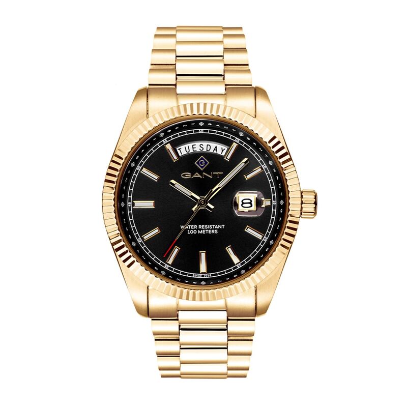 ガント メンズ アクセサリー 腕時計 Gant Fairfax Wide Sn54 Black/Gold ブラック 28,470円