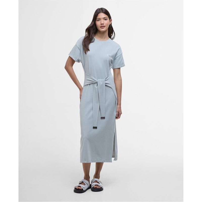 バブアー レディース トップス ワンピース ミディワンピース ミディ Barbour International Whitson Midi Dress Light Stl Blue ブルー
