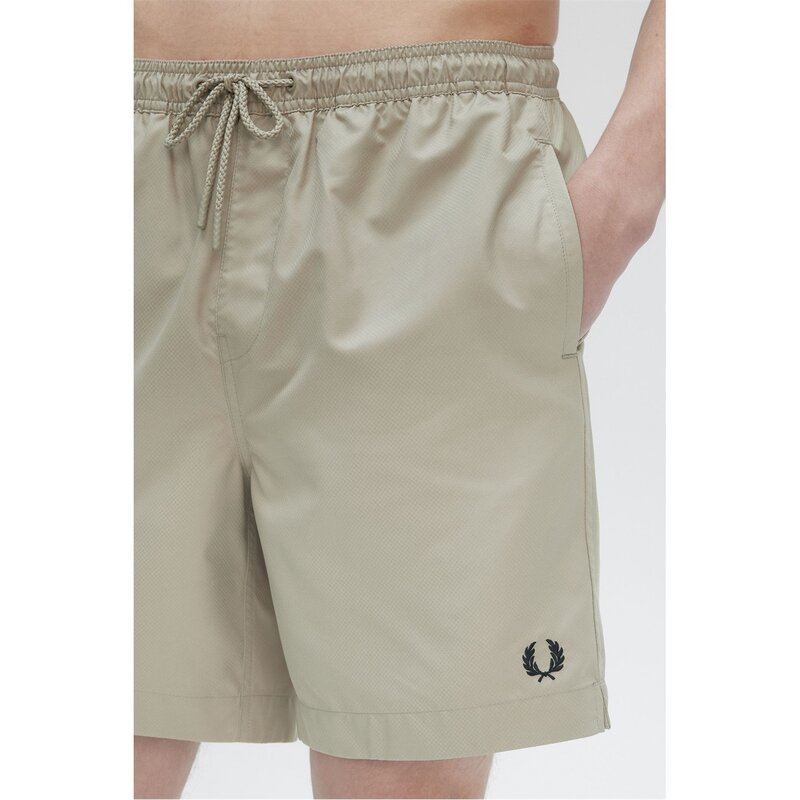 フレッドペリー メンズ 水着 ハーフパンツ・ショーツ ショートパンツ Fred Perry Classic Swim Shorts Warm Grey V76 グレー