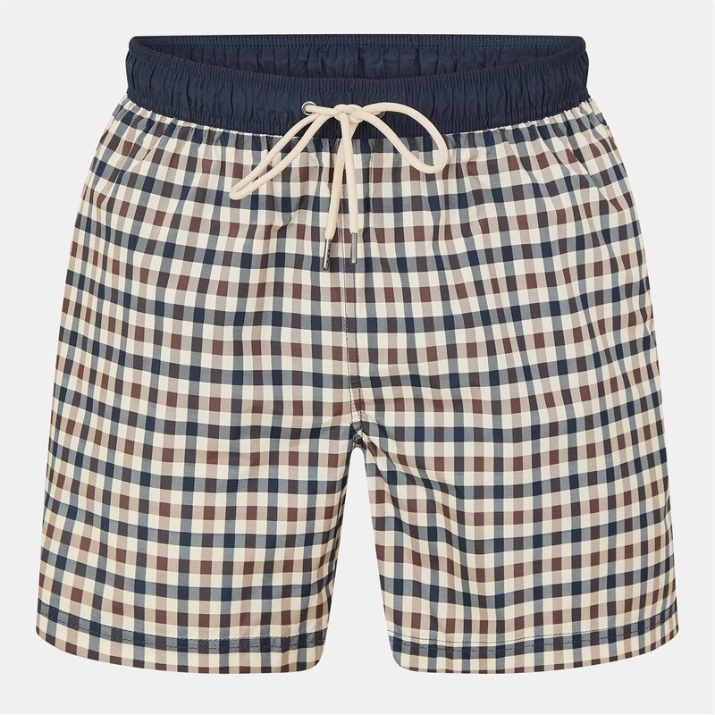 アクアスキュータム メンズ 水着 ハーフパンツ・ショーツ ショートパンツ AQUASCUTUM Beach Iconic Club Check Swim Shorts Check チェック｜ReVida 店