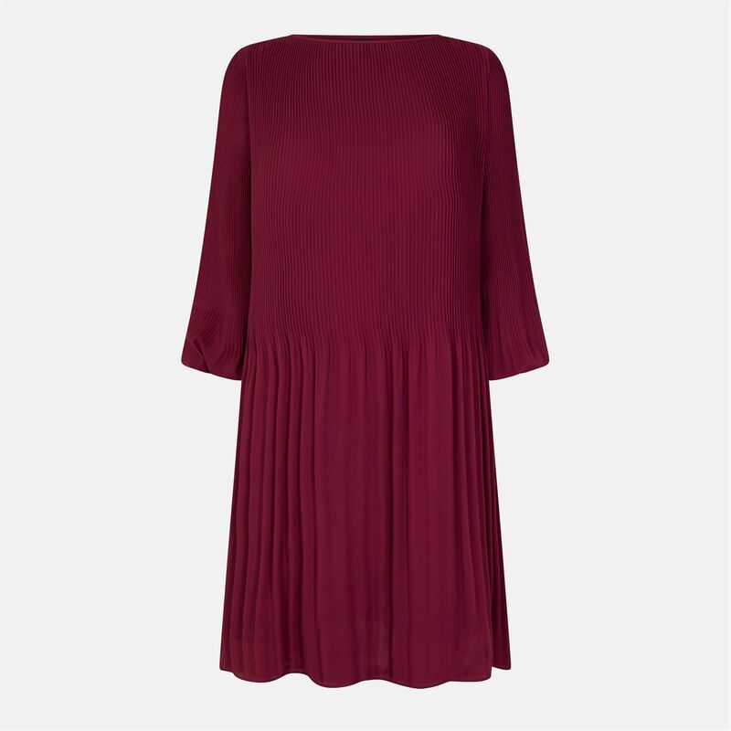 ボス レディース トップス ワンピース Boss Dasie 10250799 01 Skater Dress Womens Dark Red レッド