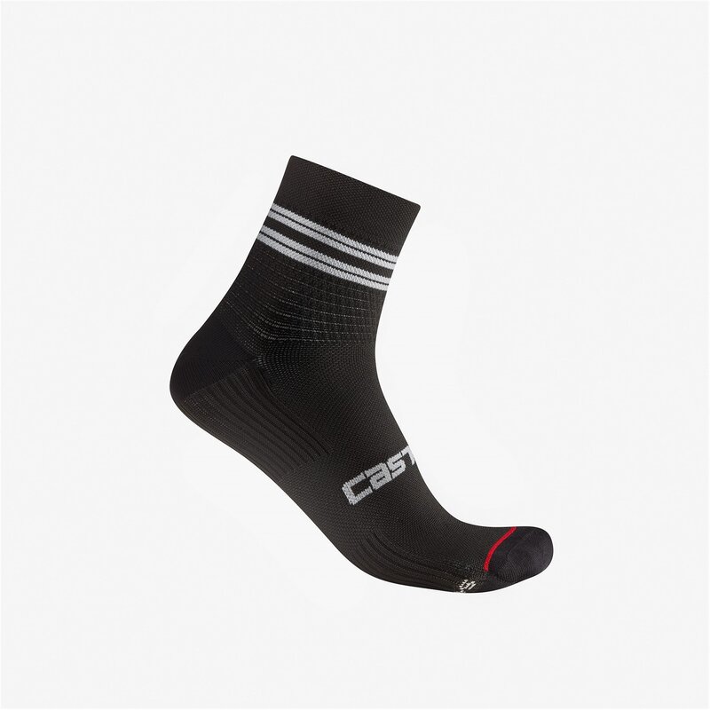 カステリ メンズ アンダーウェア 靴下 Castelli Anima 7 Sock Sn54 Black ブラック