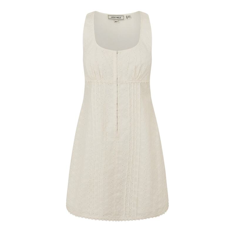 ジャック ウィルス レディース トップス ワンピース Jack Wills Broderie Corset Dress Vintage White ホワイト|ReVida 店