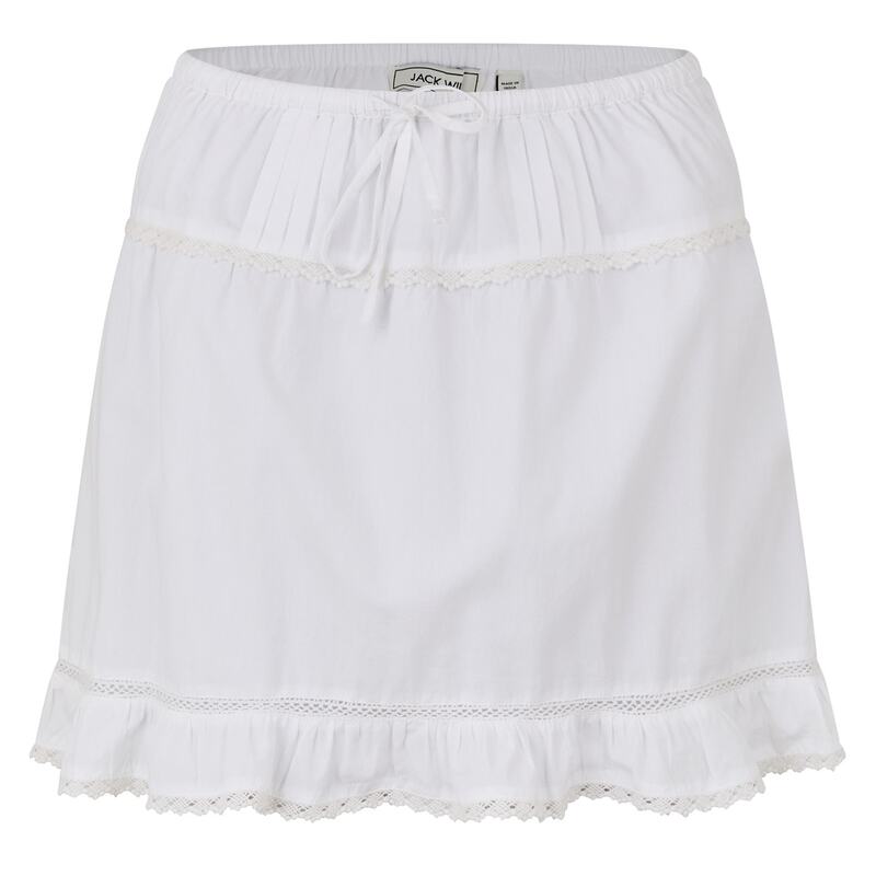 ジャック ウィルス レディース ボトムス スカート ミニ Jack Wills Tie Mini Skirt Ld53 Bright White ホワイト