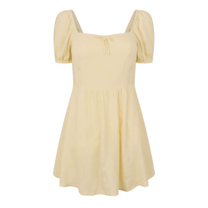 ジャック ウィルス レディース トップス ワンピース ミニワンピース ギャザー ミニ Jack Wills Ruched Mini Dress Butter Cream クリーム｜ReVida 店