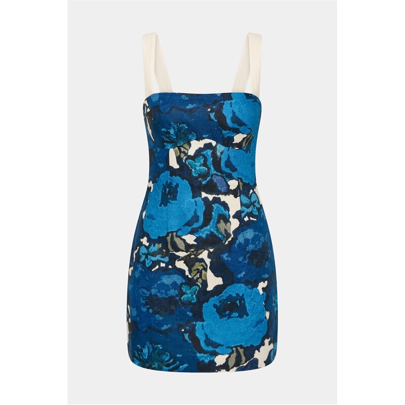 サーザレーベル レディース トップス ワンピース ミニワンピース ミニ SIR THE LABEL Camellia Mini Dress Flora Print|ReVida 店