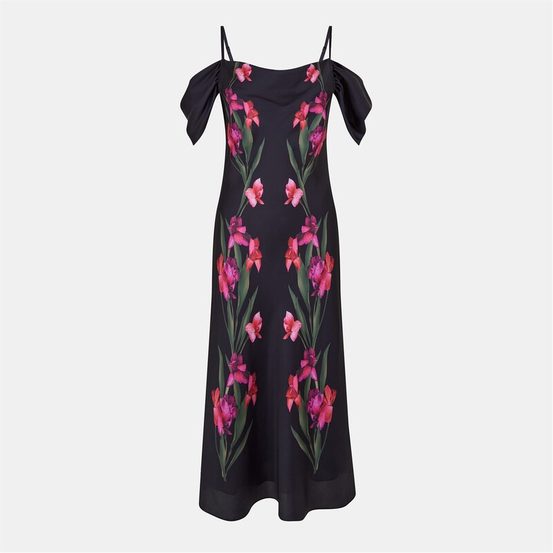 テッドベーカー レディース トップス ワンピース ミディ サテン Ted Baker Satin Midi Drs Ld99 Black ブラック｜ReVida 店