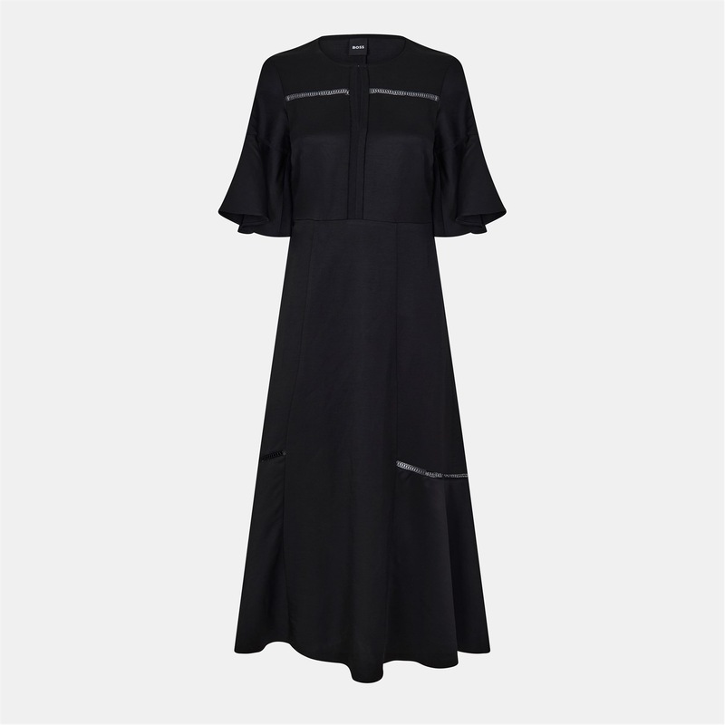 ボス レディース トップス ワンピース Boss Dileina Dress Ld99 Black ブラック