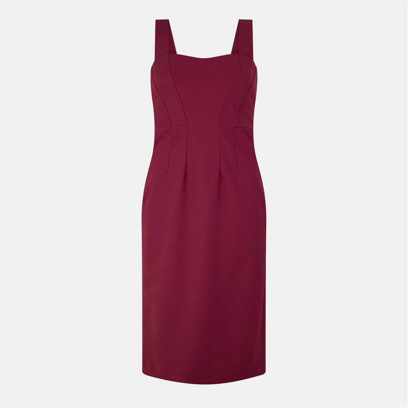 元締め レディース トップス 衣装 ボディコンワンピース Boss Dizena 10254934 01 Bodycon Dress Womens Dark Red 赤いこと ワンピース-レディースファッション