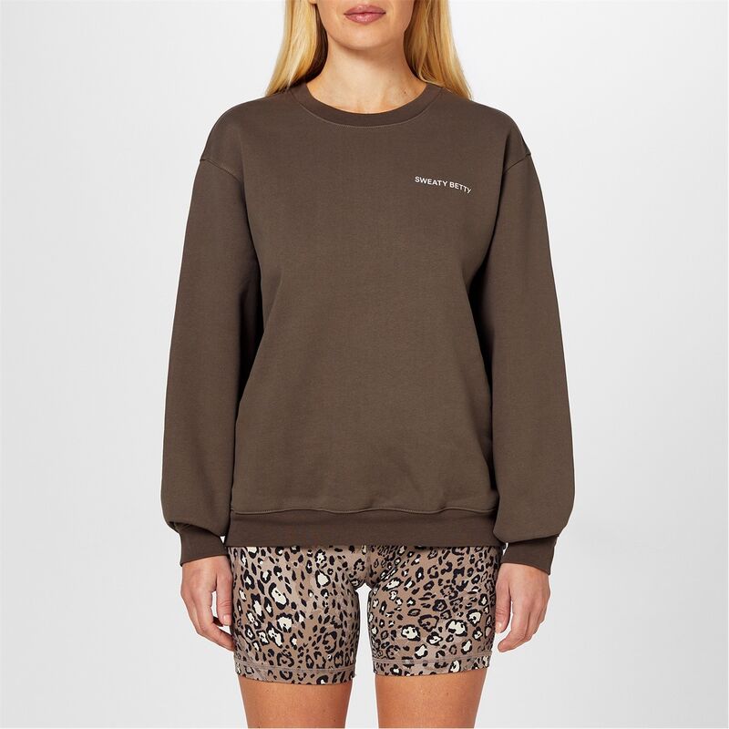 スウェッティベティ レディース アウター パーカー・スウェット セーター Sweaty Betty Elevated Sweater Dark Timber
