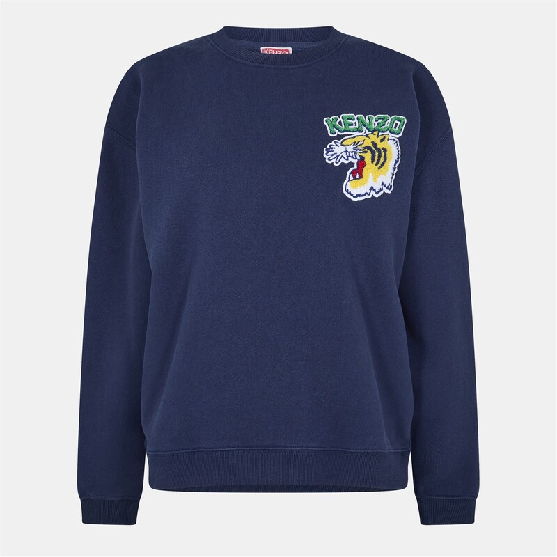 ケンゾー レディース アウター パーカー・スウェット Kenzo Tgr Vrsty Swtr Ld99 Blue ブルー|ReVida 店