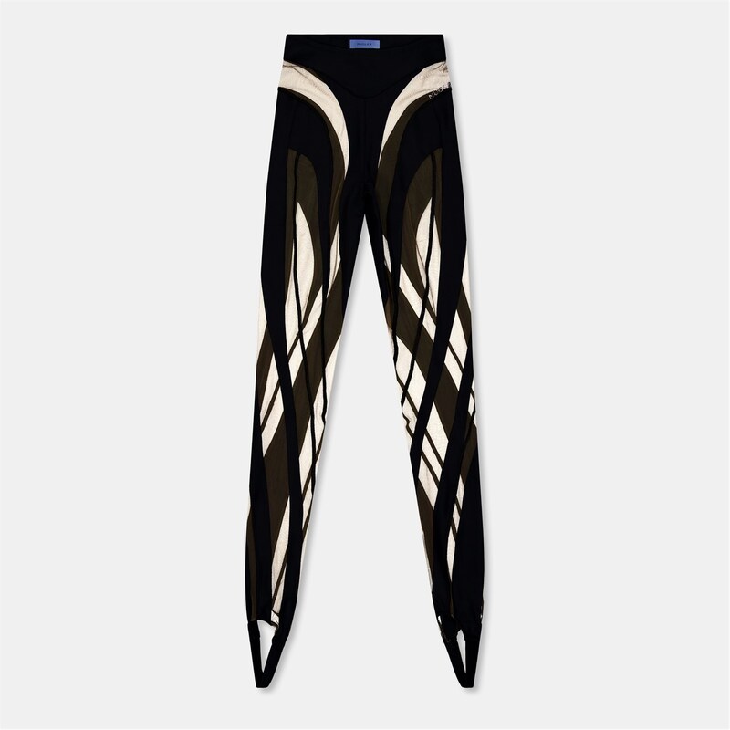 マグラー レディース ボトムス カジュアルパンツ Mugler Shr Stirp Lg Ld99 Black ブラック｜ReVida 店