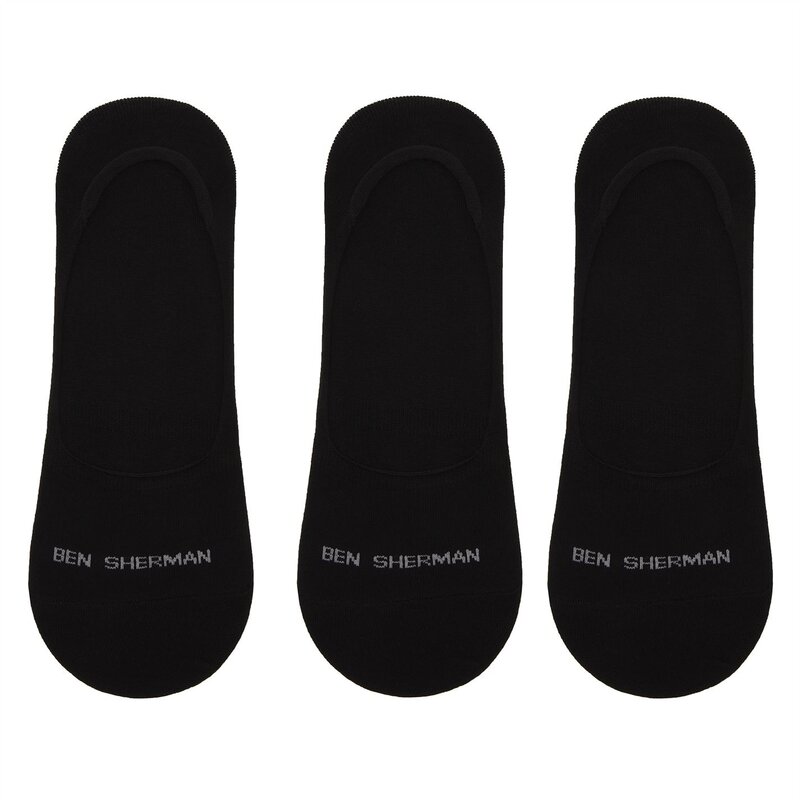 ベンシャーマン メンズ アンダーウェア 靴下 Ben Sherman Sherman 3 Pack Makalu Sock Black ブラック
