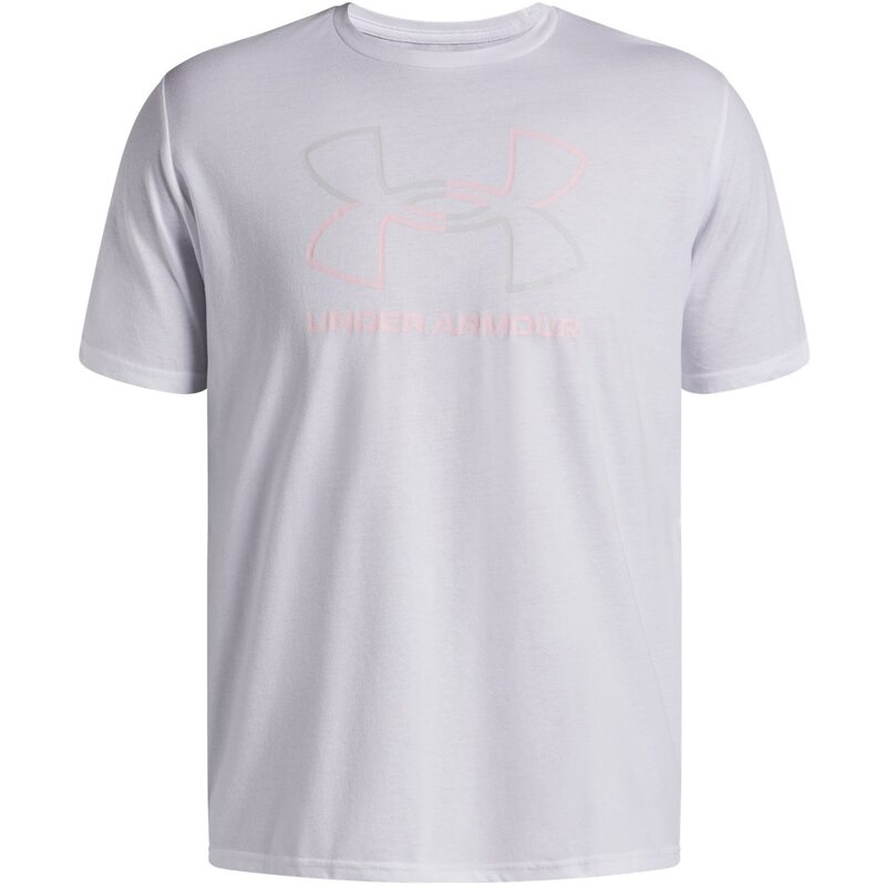 アンダーアーマー メンズ トップス Tシャツ Under Armour Foundation Short Sleeve Mens White/Pink ホワイト
