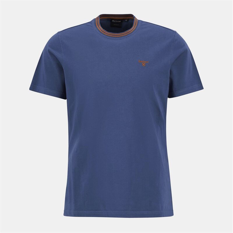 バブアー メンズ トップス Tシャツ Barbour Austwick T-Shirt Dark Denim デニム｜ReVida 店