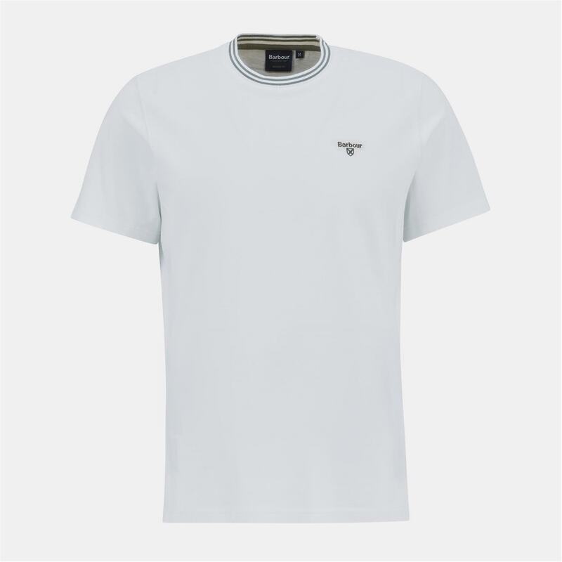 バブアー メンズ トップス Tシャツ Barbour Austwick T-Shirt Whisper White ホワイト